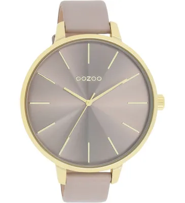 Produktbild von Oozoo Damen Lederarmband Uhr Timepieces taupe braun Analog Quarzuhr UOC11256