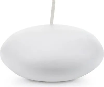 Immagine prodotto di Candela galleggiante, opaca, bianca, 8 cm (1 confezione / 4 pezzi)