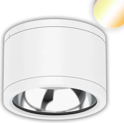 Produktbild von ISOLED LED Deckenaufbaustrahler IP65, weiß, 25W, ColorSwitch 3000/4000/5000K, dimmbar