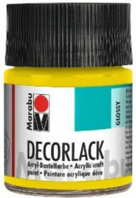 Produktbild von Marabu 1130 05 019 Decorlack Acryl Gelb 50 ml