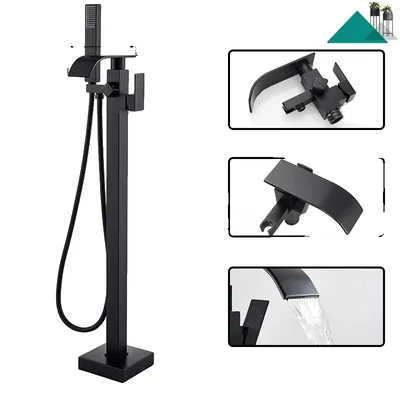 Produktbild von Badewannenarmatur, Messingkonstruktion, freistehendes Design, Badewannenarmatur A