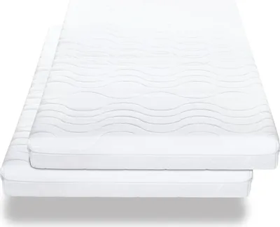 Produktbild von Doppelpack Premium 7-Zonen Matratze 90x200 cm CloudComfort, Höhe 15 cm, Härtegrad H2/H3, Twin-Set