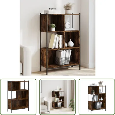 Produktbild von The Living Store Bücherregal Räuchereiche 72x28x109 cm Holzwerkstoff