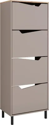 Zdjęcie produktu dla Wózek na buty Vicco Marelle Greige/Artisan 60 x 167.4 cm z 4 przegrodami, Model 57867