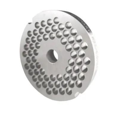Produktbild von Fleischwolfscheibe, Lochscheibe aus Inox Stahl Gr. 22 mit 2 Nuten und 6,0 mm Bohrung von WOLFCUT