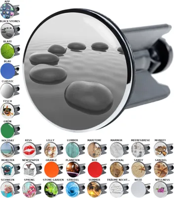 Produktbild von SANILO® Waschbeckenstöpsel, Black Stones