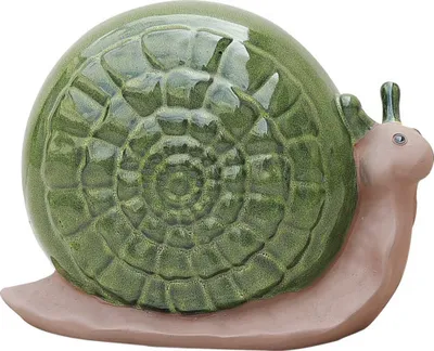 Obrázek produktu pro Figurka šnek keramický Lafiora 34 x 16 x 26 cm zelený