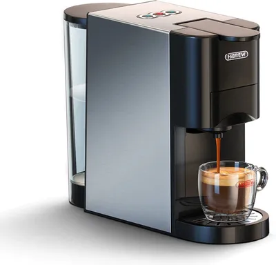 Produktbild von Kaffeemaschine – 4-in-1 Kapselmaschine – Für heiße und kalte Getränke – 19 Bar – LED-Anzeige – Grau