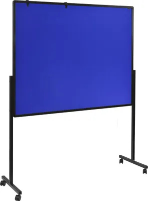 Produktbild von Legamaster PREMIUM mobiles Multiboard XL marineblau Pinnwand, Aluminium, 4 Rad/Räder, 1500 mm, 1200 mm, 16,5 kg, 1240 mm