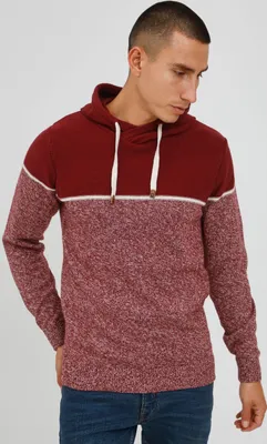 Produktbild von INDICODE IDLynde Herren Strickpullover Feinstrick Pullover mit Kapuze