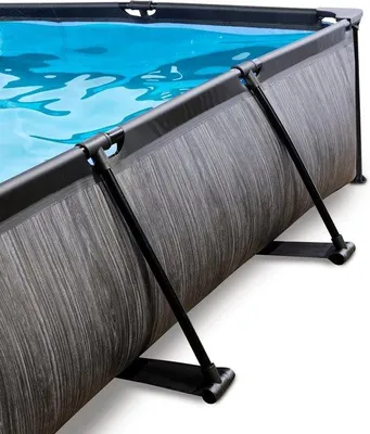 Produktbild von Famanu Schwimmbecken 220x150x65cm mit Filterpumpe - Schwarz