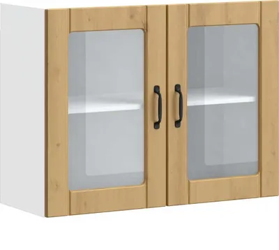 Image de Armoire murale de cuisine avec porte en verre Lucca