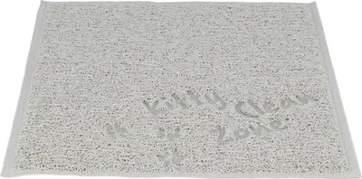 Image de Trixie Tapis pour bac à litière "Kitty clean zone" gris clair