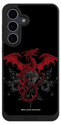 Produktbild von NIVOCASE Handyhülle für Samsung Galaxy S25 FE  Hülle NIVOpure Case Schwarz Drache Gothic Rot
