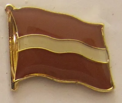 Produktbild von Pin Anstecker Flagge Fahne Lettland Nationalflagge