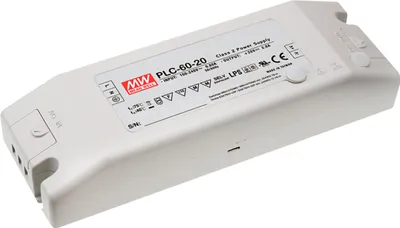 Produktbild von MEANWELL PLC-60-20, Installationsnetzteil, 60W 20V 3A CV+CC