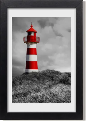 Produktbild von Bild 20x30 MDF-Rahmen, Wandkunst Leuchtturm
