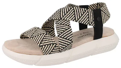 Produktbild von BAGATT Damen Sandalette schwarz beige Textil - Größe: 42