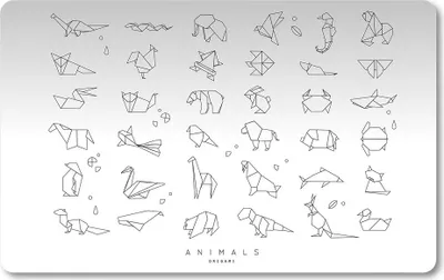 Obrázek produktu pro Oxybag Podložka na stůl PP 60 × 44 cm - Origami animals