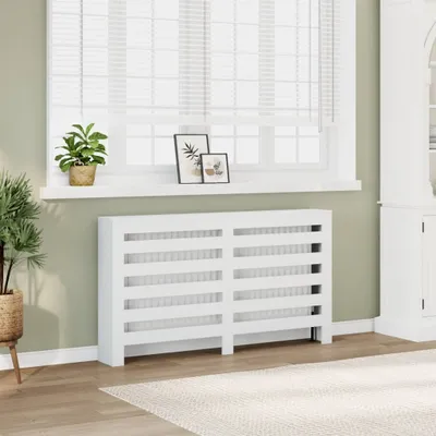 Produktbild von "im Sonderangebot"Heizkörperverkleidung Landhausstil - Heizungsverkleidung für Schlafzimmer - Weiß 149x20x82cm Holzwerkstoff NEU150090 - Klima- & Heizgeräte Zubehör