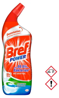 Obrázek produktu pro Bref Power WC Power Gel mění barvu během práce 750ml