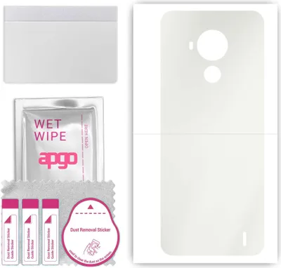 Produktbild von apgo Rückseite Schutzfolie, Matt, kompatibel mit Nokia C30, Hinten Hydrogel-Displayschutzfolie mit Positionierhilfe, kratzfest, einfache Montage