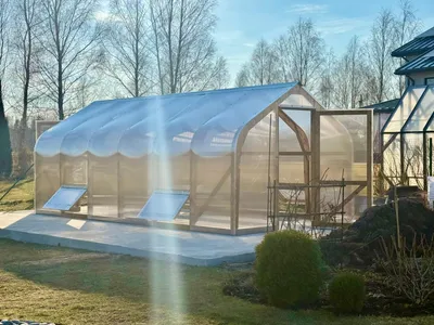 Immagine prodotto di Serra in legno Premium Garten Dream 3x4 m con policarbonato da 6 mm