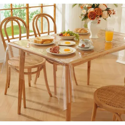 Productafbeelding van Transparante tafelkleed, 140x180 cm, 0,13 mm PVC, afwasbaar