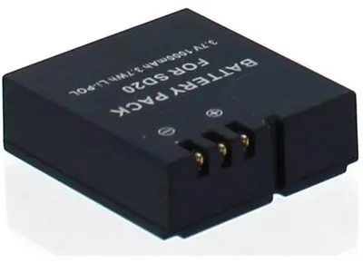 Produktbild von Akku für Rollei 3S Li-Ion 3,7 Volt 900 mAh schwarz.