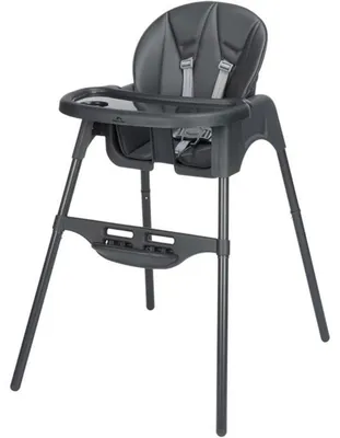 Immagine prodotto di Bebeconfort Meely Plus, seggiolone 2 in 1 per bambini, 6 mesi - 3 anni, poggiapiedi e vassoio regolabili, schienale regolabile, Grafite colorato