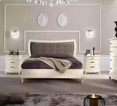 Produktbild von Bett Schlafzimmer Set Design Luxus Bette Neu Möbel 2x Nachttische 3tlg.