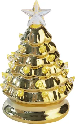 Produktbild von Gift Company Luce Weihnachtsbaum mit LED gold 13,5cm