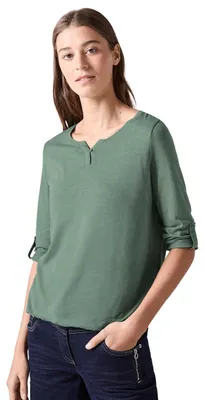 Produktbild von Cecil Damen Shirt mit 3/4 Ärmeln