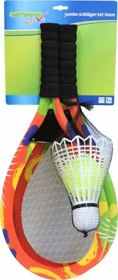 Produktbild von Jumbo-Schläger Set Neon mit 2 Bällen für Outdoor-Spaß