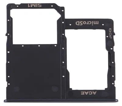 Obrázek produktu pro Držák SIM karet pro Samsung Galaxy A31, černý, zásobník karet Micro SD, náhradní díl