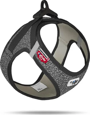 Image de CURLI Harnais pour chiens avec boucle Laine Noir M, 6-9 kg