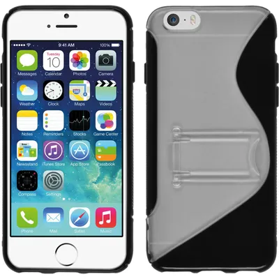 Produktbild von PhoneNatic Case kompatibel mit Apple iPhone 6s / 6 - schwarz Silikon Hülle