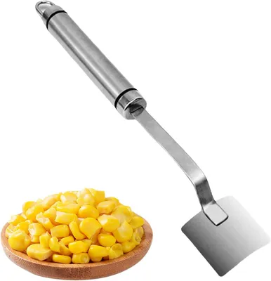 Productafbeelding van Aardappelschiller Maïstrekker - Maïskolfschiller Peeler - Maïs Bereiden - Roestvrij Staal - 246 x 48 cm - Zilverkleurig