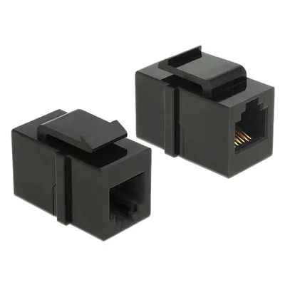 Produktbild von DeLOCK 86390, RJ12, RJ12, Weiblich/weiblich, Schwarz, 19,5 cm, 16,8 cm