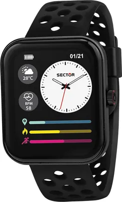 Produktbild von Sector Silikon Herren Uhr Analog-Digital Sport Armbanduhr schwarz D2USE51159001