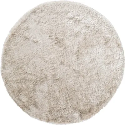 Productafbeelding van Interiyou hoogpolig tapijt Whistler, beige, rond, diameter 200 cm