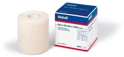 Produktbild von Unihaft, kohäsive Idealbinde, 10 m gedehnt x 10 cm | Packung (1 Binde)