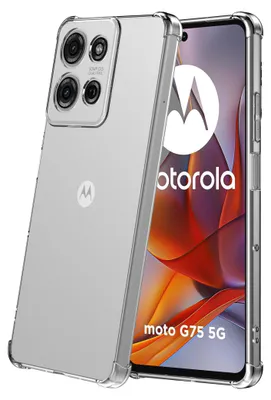 Produktbild von Geeignet für Motorola Moto G75 Phone Case Transparent mit Bumper - Clear Case stoßfest TPU Silikon Back Cover Case Transparent - Smartphonica