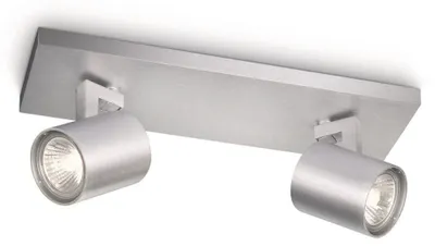 Produktbild von Philips myLiving Spot, Strahler Oberflächenbeleuchtung, GU10, 2 Glühbirne(n), LED, 220-240 V, Aluminium