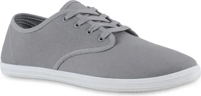 Produktbild von VAN HILL Herren Sneaker Low Schnürer Bequeme Stoff Schnür-Schuhe 841307, Farbe: Grau, Größe: 36