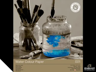 Image de Papier aquarelle Rembrandt (100 % coton) | 30 x 40 cm, 300 g, 20 feuilles