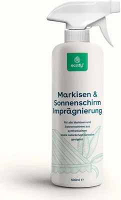Zdjęcie produktu dla eco:fy Spray do impregnacji markiz i osłon przeciwsłonecznych Ochrona żagli przeciwsłonecznych przed wilgocią i brudem Odporność na promieniowanie UV