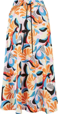 Produktbild von Urban Classics Aop Satin Midirock Mehrfarbig XS Frau Mehrfarbig XS