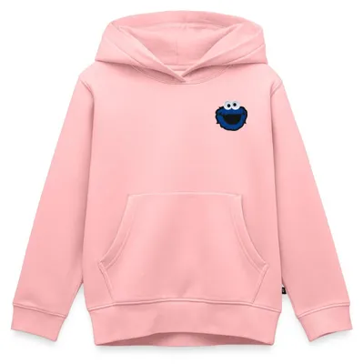 Produktbild von Spreadshirt Sesamstraße Stick Krümelmonster Kinder Premium Hoodie, 122/128 (6 Jahre), Rosa