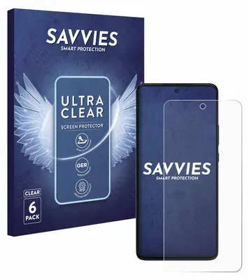 Produktbild von 6x Für Motorola Moto G84 Schutzfolie Savvies Displayschutz Display Schutz Folie Klar Transparent